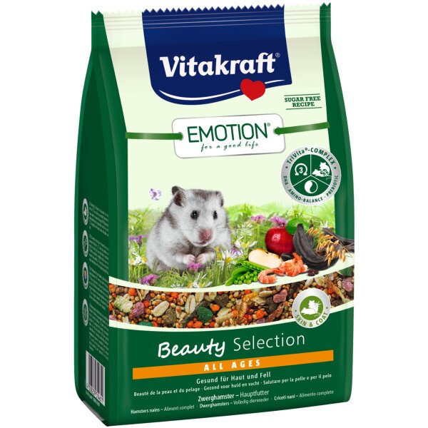 Vitakraft Emotion Beauty All Ages, Zwerghamsterfutter - 300g