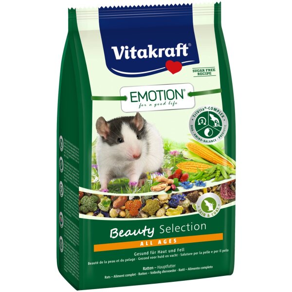 Vitakraft Emotion Beauty All Ages, Rattenfutter - 600g