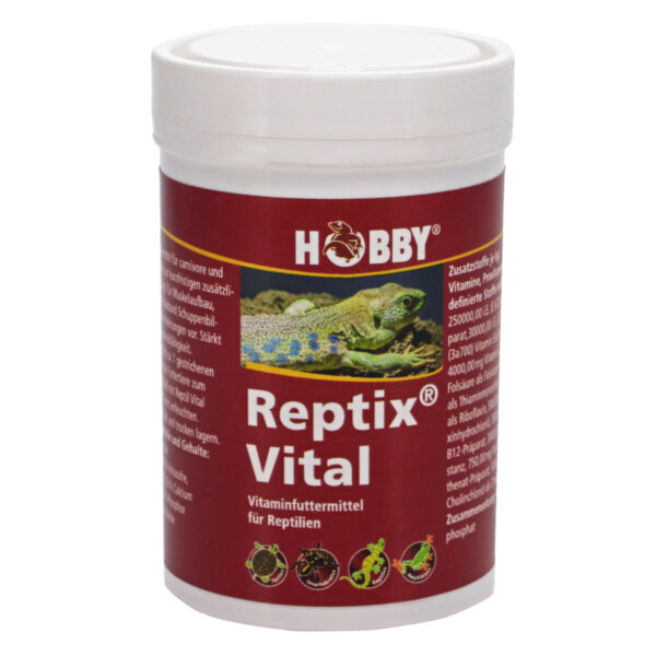 Hobby Reptix Vital, Vitaminpulver für Reptilien, 120 g