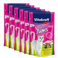 Vitakraft Katzensnack Cat Yums, Huhn & Katzengras - 9...