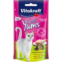 Vitakraft Katzensnack Cat Yums, Huhn & Katzengras - 9 x 40g