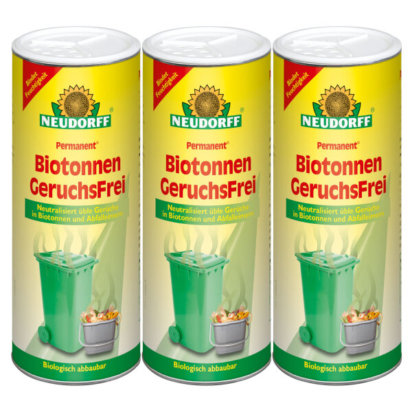 Neudorff Permanent Biotonnen GeruchsFrei - 3x 500 g