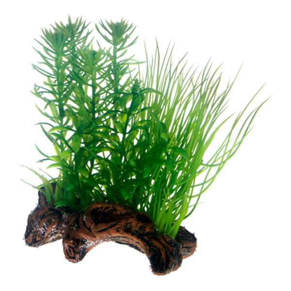 Hobby Flora Root 2 - S, 17 cm - Kunststoffpflanze für Aquarien