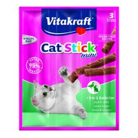 Vitakraft Katzensnack Cat-Stick mini Ente & Kaninchen...