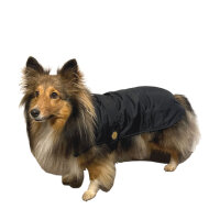 Fashion Dog Hunde-Regenmantel mit Fleecefutter - Schwarz