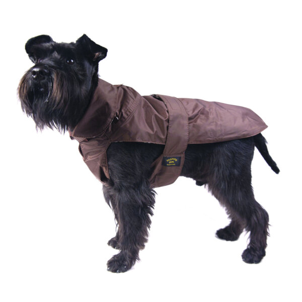 Fashion Dog Hundemantel mit Kunstpelz-Futter - Braun