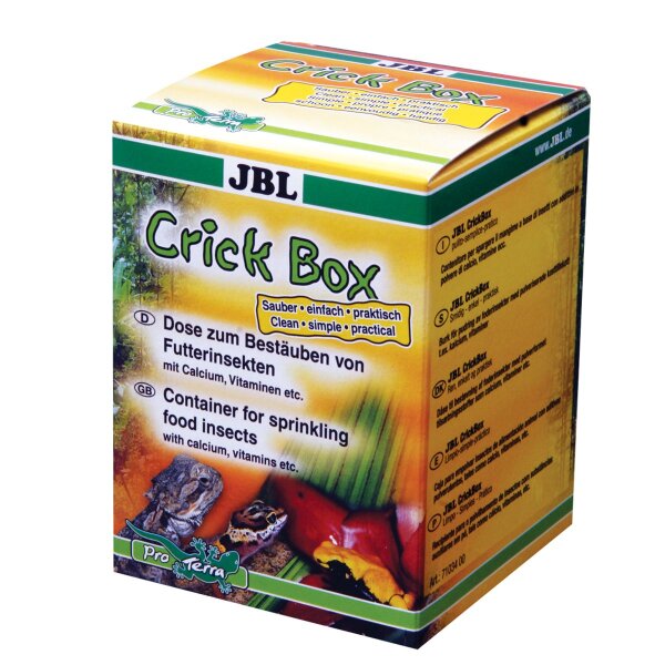 JBL CrickBox - Schütteldose zum Bestäuben von Futterinsekten