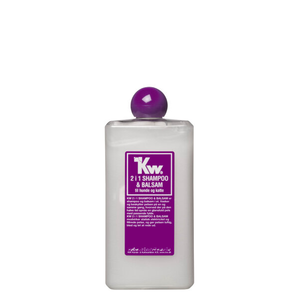 KW Wash & Dry - Shampoo mit Conditioner für Hunde und Katzen – 500 ml