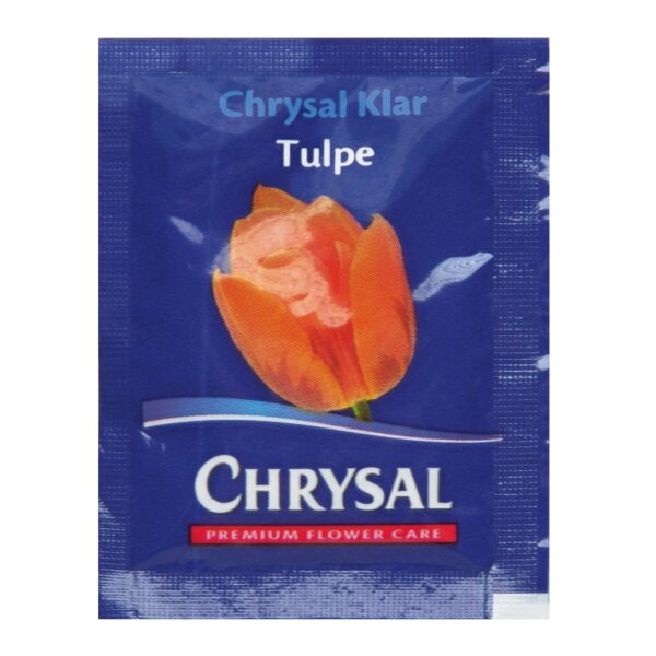 Chrysal Klar Tulpe - Schnittblumennahrung in Pulverform 5 g - 100 Stück