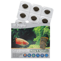 Dupla Zierfischfutter Gel-o-Drops 24 Hemp & Spirulina - 12x 2 g