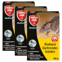 Protect Home Rodicum Ratten Getreideköder - 3x 400 g