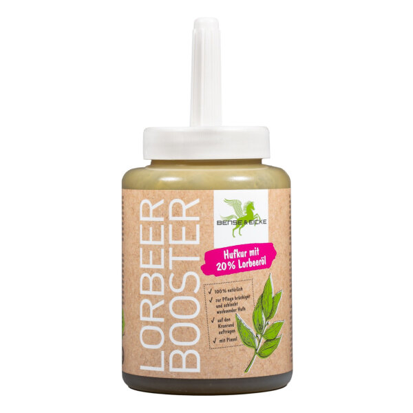 B & E LorbeerBooster - Natürliches Hufpflegeöl für Pferde - 450 ml