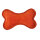 Aumüller Hundespielzeug aus Leder - Knochen, orange