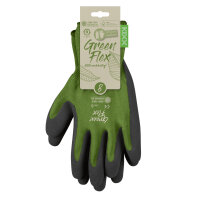 KIXX Green Flex Handschuhe für die Gartenarbeit - Grün/Dunkelgrün