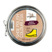 B & E Shoe Polish colourless, Schuhcreme farblos - 100 ml