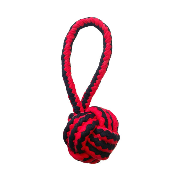 HappyPet Hundespielzeug Nuts for Knots - Knotenball mit Griff