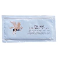 B & E - Brillant Lederpflegetuch - 12 Stück