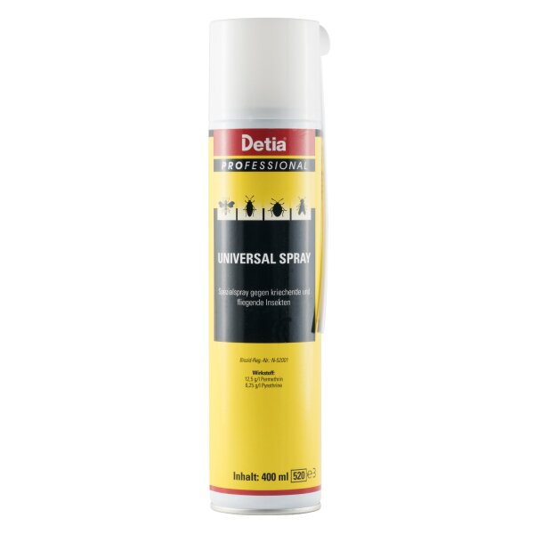 Detia - Universal-Spray, gegen kriechende und fliegende Schädlinge - 400 ml