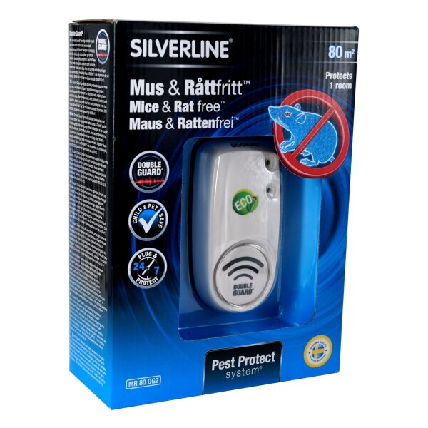 Silverline Maus- & Rattenfrei 80 m² - Abwehrsystem gegen Mäuse und Ratten