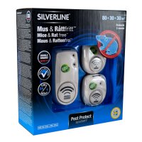 Silverline Maus- & Rattenfrei 80+30+30 m²  - Abwehrsystem gegen Mäuse und Ratten