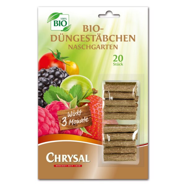 Chrysal Bio Naschgarten Düngestäbchen 20 Stück