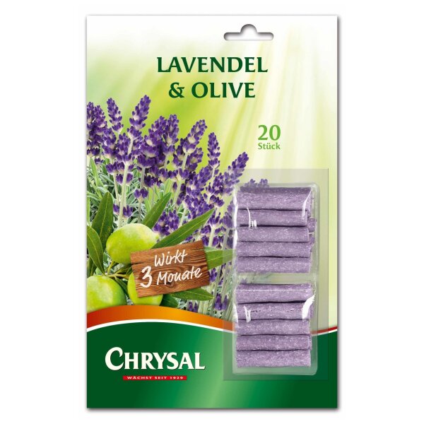 Chrysal Lavendel & Olive Düngestäbchen - 20 Stück