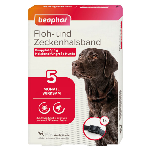 Beaphar Floh- und Zeckenhalsband für große Hunde - 65 cm