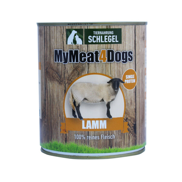 MyMeat4Dogs Hundefutter Reinfleischdose Lamm