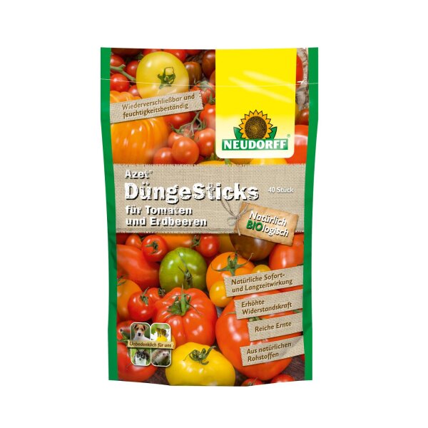 NEUDORFF - Azet DüngeSticks für Tomaten und Erdbeeren - 40 Stück