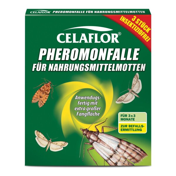 Celaflor Pheromon-Falle für Nahrungsmittelmotten - 3 Stück