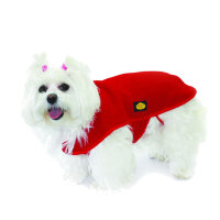 Fashion Dog Fleece-Hundemantel - Rot