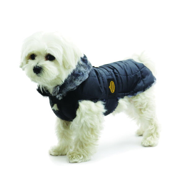 Fashion Dog Steppmantel für Hunde - Schwarz
