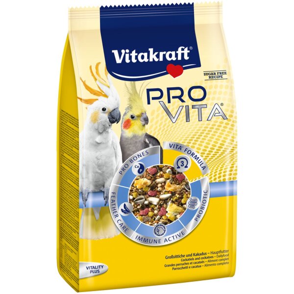 Vitakraft Pro Vita, Großsittisch und Kakadu Futter - 750g